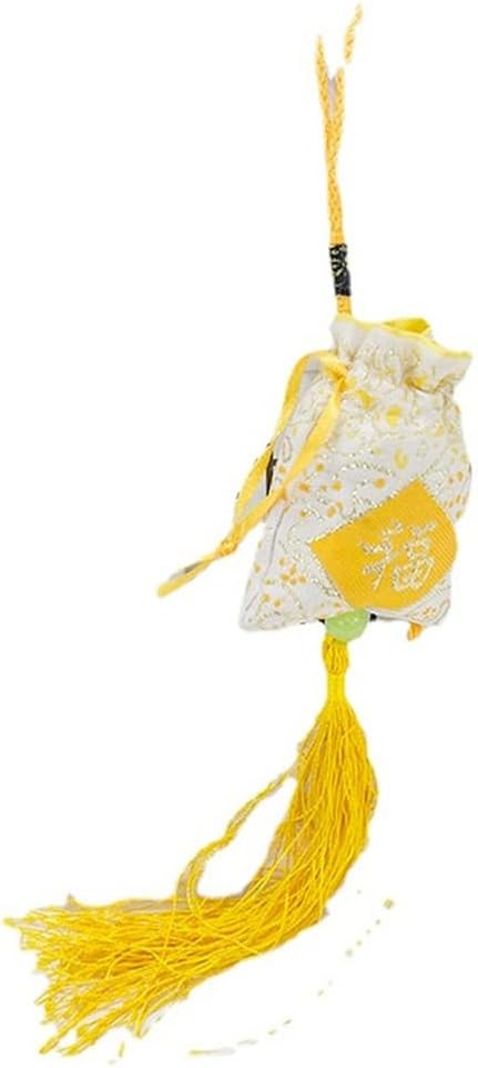 Car Wardrobe Pendant Bedroom Portable Peace and Blessing Sachet (lemon)