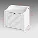 SoBuy FSR40-W,Cesto para la Colada,Canasto para la Ropa Sucia con un Saco,Blanco,ES