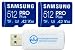 Produktbild Samsung Pro Plus 2 Stück Speicherkarte 512GB MicroSD für Telefon, Drohne, A2, V30 Full HD & 4K UHD (MB-MD512KA) Bundle mit 1 Alles außer Stromboli SDXC & Micro SD Rempli Eader