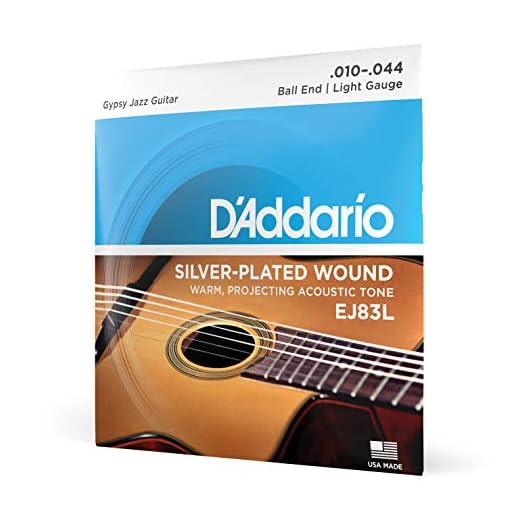 D'Addario Gypsy Jazz Acoustic Guitar Strings - EJ83L - Ball End - Light, 10-44