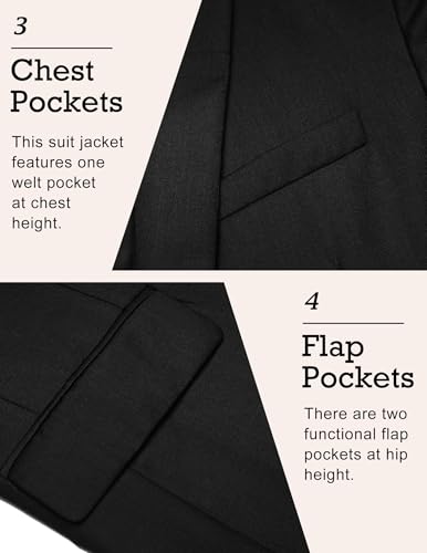 Image of COOFANDY Mens Sport Coat Casual Blazer One Button Business Suit Jacket