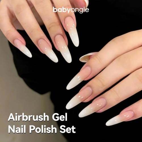 Esmalte de uñas gel airbrush blanco 30ml miniatura 3
