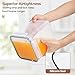 ComSaf Flour Sugar Storage Containers Set of 3 (5.2L/175oz) (2.5L/84oz*2), Large Airtight Food Storage Containers with Lids, Plastic Canisters Sets for Kitchen, Pantry Organizers for Rice and Baking