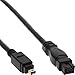 Produktbild InLine 34902 FireWire Kabel, IEEE1394 4pol Stecker zu 9pol Stecker, schwarz, 1,8m