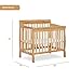 Dream On Me Aden 4-in-1 Convertible Mini Crib In Natural, Greenguard Gold Certified, Non-Toxic Finish, New Zealand Pinewood, With 3 Mattress Height Settings