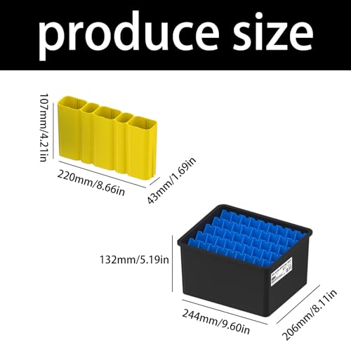 Étui de rangement pour leurres de crevettes et boîte à compartiment vertical