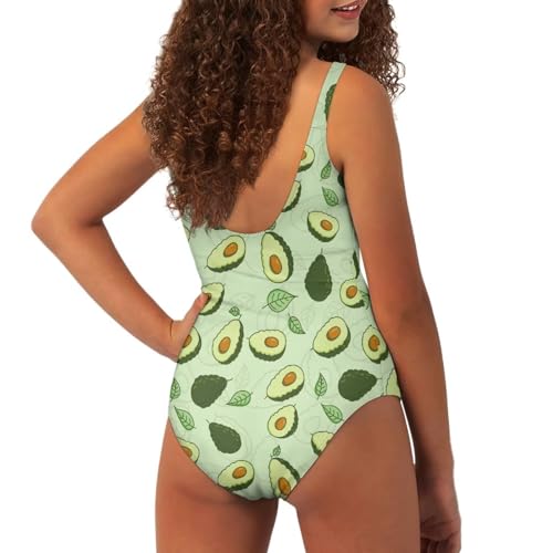 Image of YEXIATODO Kids One Piece Swimsuit for Teen Girls Womens Bathing Suit High Waist Bikini Set Girls Swimsuit for 7-18 Years Old