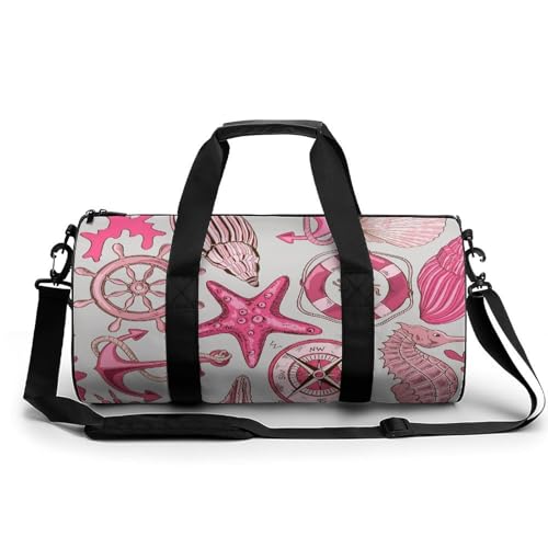 Duffel bag boussole étoile de mer sac week-end de randonnée 45cm