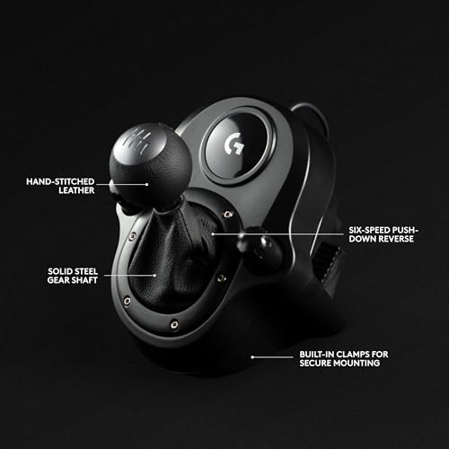Logitech G920 Driving Force Racing Wheel and Pedals, Force Feedback + Logitech G Driving Force Shifter - Xbox Series X|S, Xbox One and PC, Mac - Black - image 7