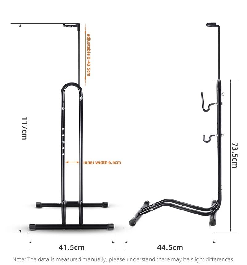 Soporte Bicicleta Estacionamiento portátil for bicicletas, soporte de reparación desmontable, soportes metálicos for almacenamiento(Basic Version)