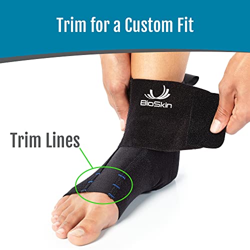 Bioskin Compression Ankle Brace For Sprained Ankle, Swollen Ankle And Post-Op Recovery, M-L #TOP5