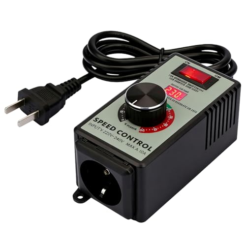 Variateur de Vitesse 230 V, Régulateur de Tension 220 V CA, Variateur de Tension avec Protection Contre les Surcharges, Puissance Crête de 2500 W pour...