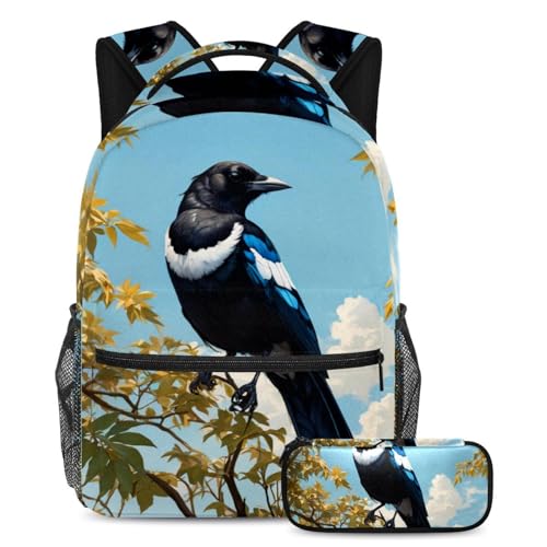 Sac à dos avec trousse multicolore pour garçons et filles