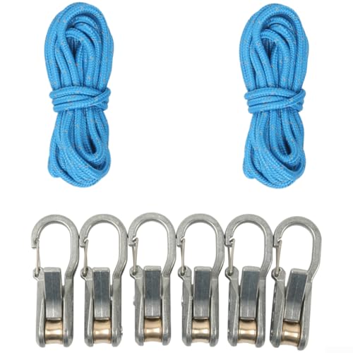 FACULX Adjustable Locking Rope Tensioner for Camping, Kayaks, Boat and RV, Quick Release Cam Buckle, Anti-Slip Design for Tents, Tarps and Awnings(A)