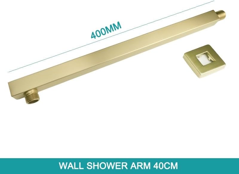 Ceiling Wall Mounted Overhead Shower Arm Set Head Shower Holder Square Round Stainless Steel(SA0003BG-86)