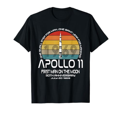 Apollo 11 50th Anniversary Moon Landing 1969 Vintage Retro T-Shirt