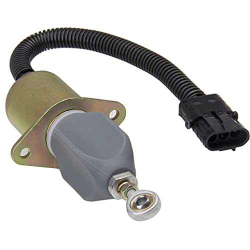 Zeekee 3919422 12V Fuel Shutoff Solenoid Valve Stop Solenoid Compatible With Ford 5.9L 8.3L Cummins Yanmar Synchro Start Diesel 2-1/2 Bolt Spacing Sa-4026-12 Sa402612 1752Es #TOP1