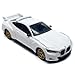 1:64 Scale 2015 BMW 3.0 CSL (E92) Model Car Sports Racing Diecast Toy Cars Alloy Children’s Die-cast Vehicles, Metal Chassis, Gold Rim, Collection for Men, Toys for Boys Kids Gifts, Cake Topper, white