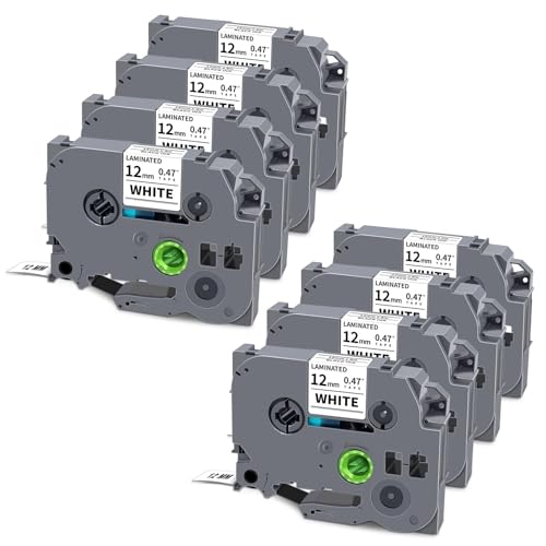TZe TZ�e�[�v 12mm 0.47�C���` ���~�l�[�g�z���C�g Brother TZ-231 TZe-231 TZe231 ���x���e�[�v 1/2�C���` P Touch PT-D220 PT-D210 PT-P710BT PT-P300BT���x�����[�J�[�p
