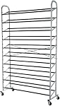 Amazon Basics 50-Pair Shoe Rack Organizer, Chrome