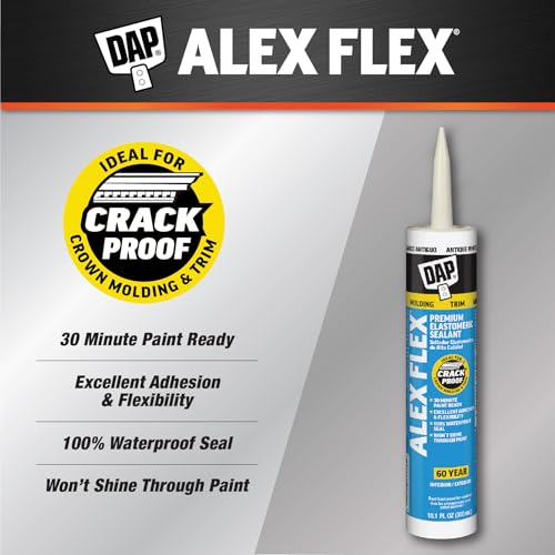 Image of DAP Alex Flex Premium Molding & Trim Siliconized Sealant, Antique White, 10.1 Oz