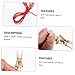 BESPORTBLE 6pcs Fishing Clips Red Worm Clip Wear-Resistant Angling Accessories Random Color