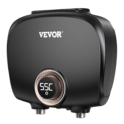 VEVOR Tankless Water Heater Electric, 7kw On Demand Instant Under Sink Water Boiler, Digital Temperature Display & Easy Installation & 24-Hour Water Supply, For Kitchen Bathroom Faucet