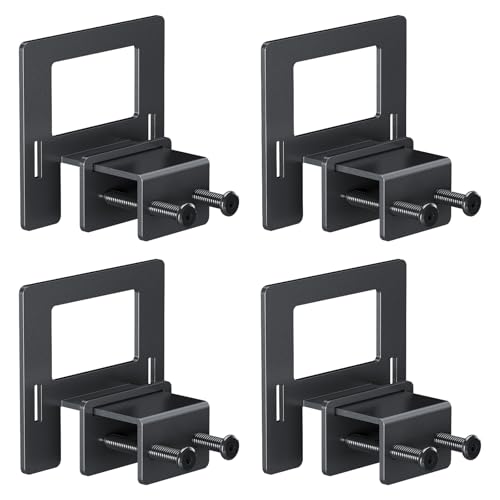 YIADDTION Non Slip Mattress Gaskets for Metal Bed Frame Mattress Holder in Place Gripper Adjustable Mattress Retainer Bar Keep Mattress from Sliding Gripper 4 PCS Black