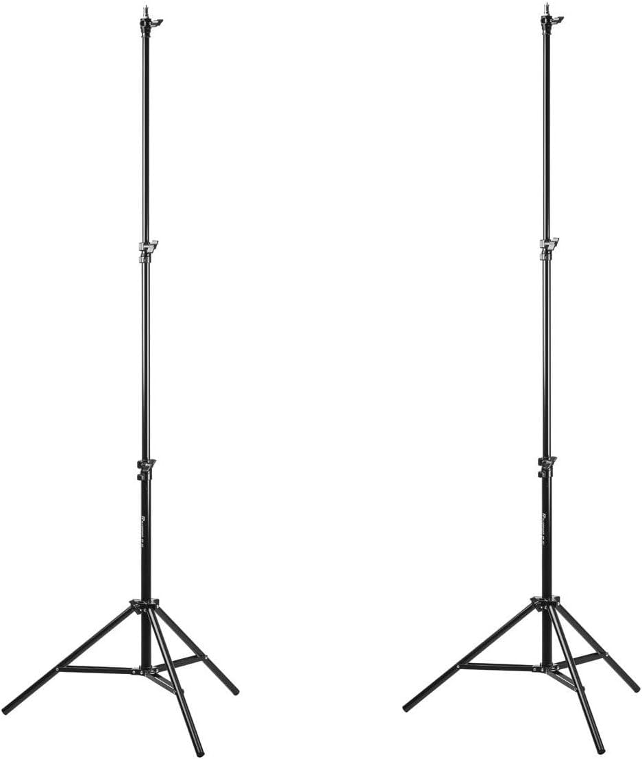 Flashpoint 2X Pro Air-Cushioned Heavy-Duty Light Stand (Black, 7.2')