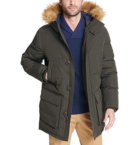 Image of Tommy Hilfiger Mens Quilted Snorkel Parka Coat