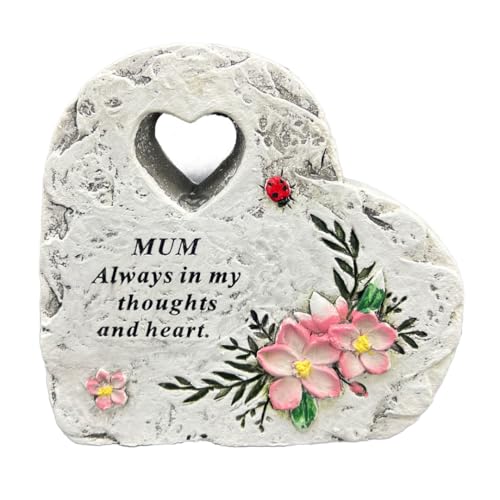 Angraves Special Mum Graveside Memorial Love Heart Flower Ladybird Grave Plaque Ornament Decoration
