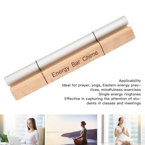 Carrilhão de Energia, Carrilhão de Energia de Tom único para Meditação de Atenção Plena, Relaxamento