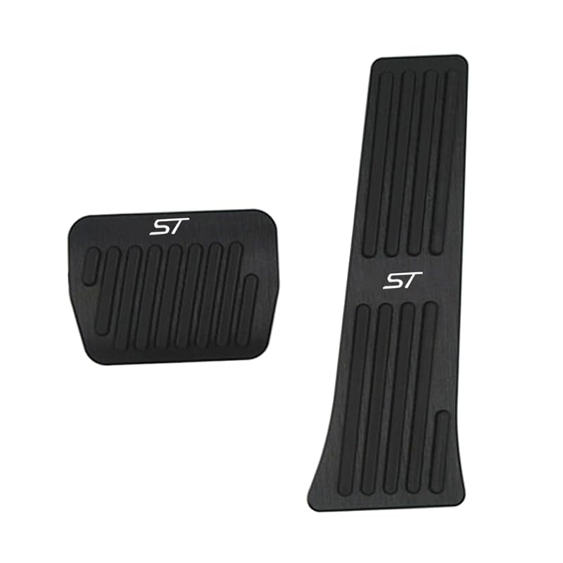 Conjunto de capas para pedais Ford Explorer 2020–2026 Hecotrax em alumínio e borracha, preto