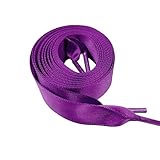 Goodlace Flat Shoelaces Silk Ribbon Shoe Laces f. Sneaker Sport Shoes Fantastic 2cm Wide Purple