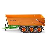 Siku 2892, Joskin Dreiachs-Muldenkipper, 1:32, Metall/Kunststoff, Orange, Kippbare Mulde, Für Siku Spielzeuge im Maßstab 1:32 mit Anhängerkupplung