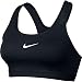 NIKE Women's Pro Classic Padded Sports Bra Black/White Size Small