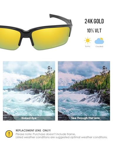 Image of BLAZERBUCK Polarized Replacement Lenses for Oakley Flak Beta OO9363 /Flak Beta Asian Fit OO9372 Sunglass
