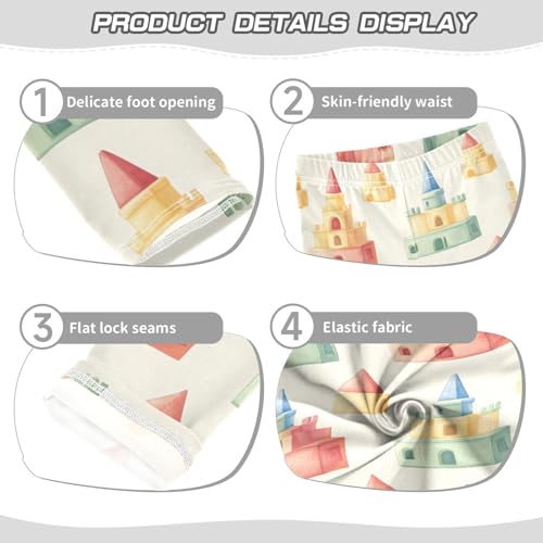 Girls Leggings Toy Castle Toddler Girls Clothes Leggings for Girls Toddler Girls Leggings 3-4T3