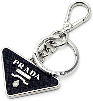 Amazon プラダ Prada Saffiano レザー キーリング キーホルダー キーケース チャーム 2pp080 053 F0002 並行輸入品 キーホルダー チェーン