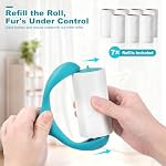 Super Sticky Pet Hair Remover Roll 350 Sheets Set with Upgraded Handle, 7 Rolls, Portable Hair Remover for Clothes, Furniture, Carpets, Dog and Cat Hair - Image 3