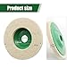 Shakas Wool Felt Polishing Disc, Car Waxing and Polishing Wool Wheel Pads for 100 Angle Grinder, 4