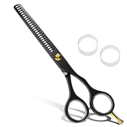 Hair Thinning Scissors ULG Professional Barber Haircut Shears Hair Cutting Trimming Razor Edge Teeth Blending Scissor Japanese Stainless Steel 6.2 inch for Hairdressing, Home Salon