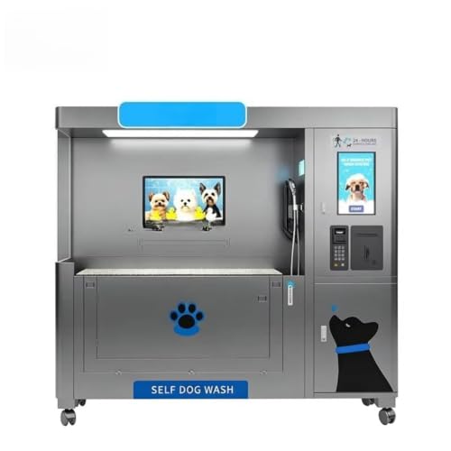 Commercial Self-Service Pet Wash Vending Machine, 24-7 Dog Bathing Station