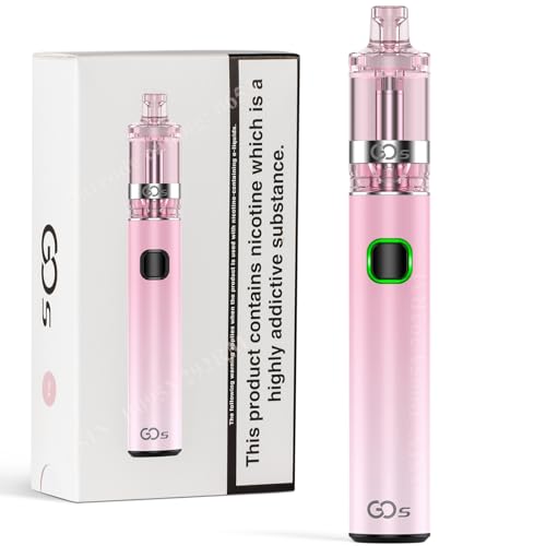 Innokin GO S E Cigarette Vape Pen Starter Kit,, 1500mAh E-Cig Vape Kits with Top-Refill 2ml Pod-Style Tank, Airflow Control Vaping, Smooth MTL Stick, AMZ Edition No Nicotine - Light Pink