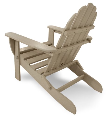 Polywood Ad5030Sa Classic Folding Adirondack, Sand, 35.00" X 29" X 35.00" #TOP4
