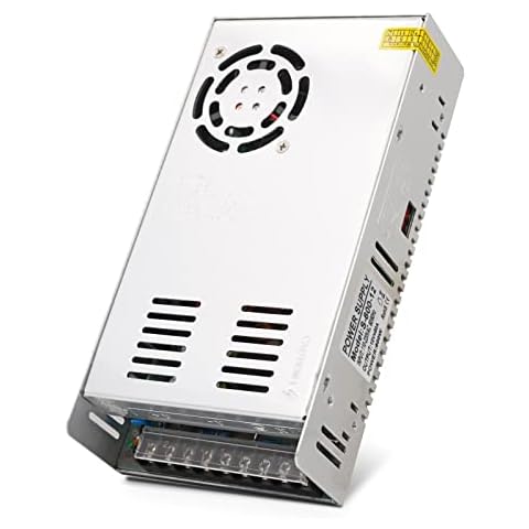 MOGOULUA Switching Power Supply 600W 12V 50A Universal Power Supply Unit 110V/220V to 12V Transformer Regulated Power Supply LED Driver AC Converter DC Adapter for CCTV Radio Computer Monitor Cover