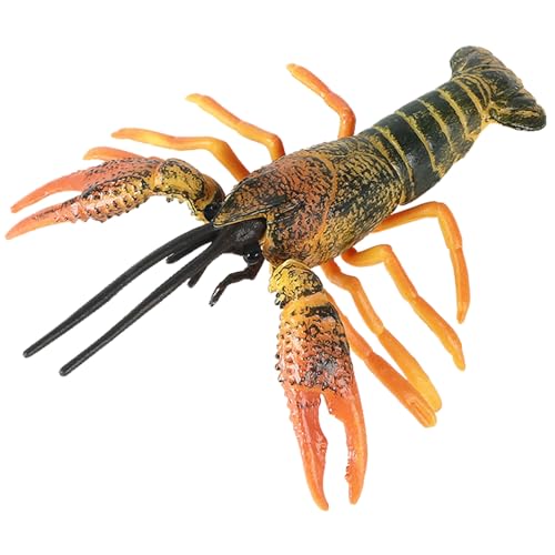 JOKFEICE Animal marino – Pequeño cangrejo de río (verde), juguete educativo y decoración para cumpleaños infantiles