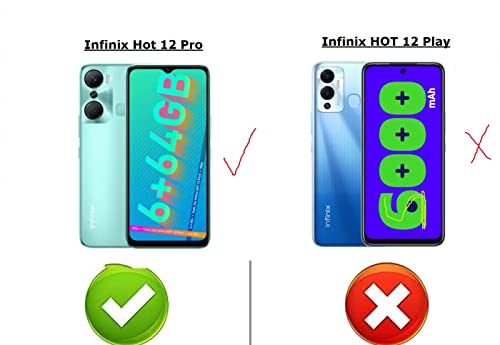 Image of COVERBLACK Silicone Case Back Cover for Infinix Hot 12 Pro - Transparent