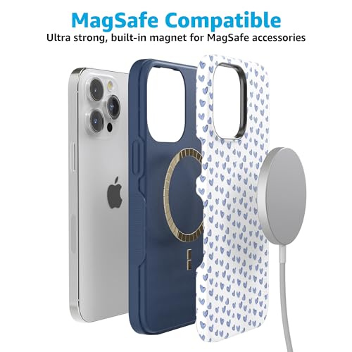 Casely iPhone 15 Pro Case | Lovebug | Blue Hearts | Bold Protective Design | Compatible with MagSafe by Casely - Used condition - Image 5