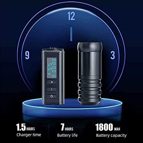Wireless Tattoo Gun Pen with Digital LCD Display Power Supply Coreless Cartridge Battery Pen Kit for Professional Tattooing Machine - Thumbnail 5